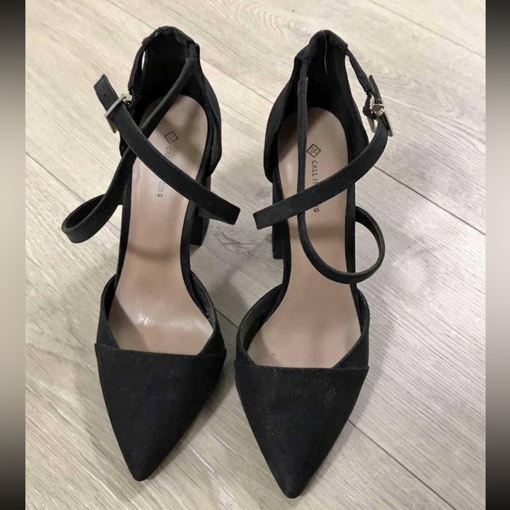 Call it Spring Black Heels